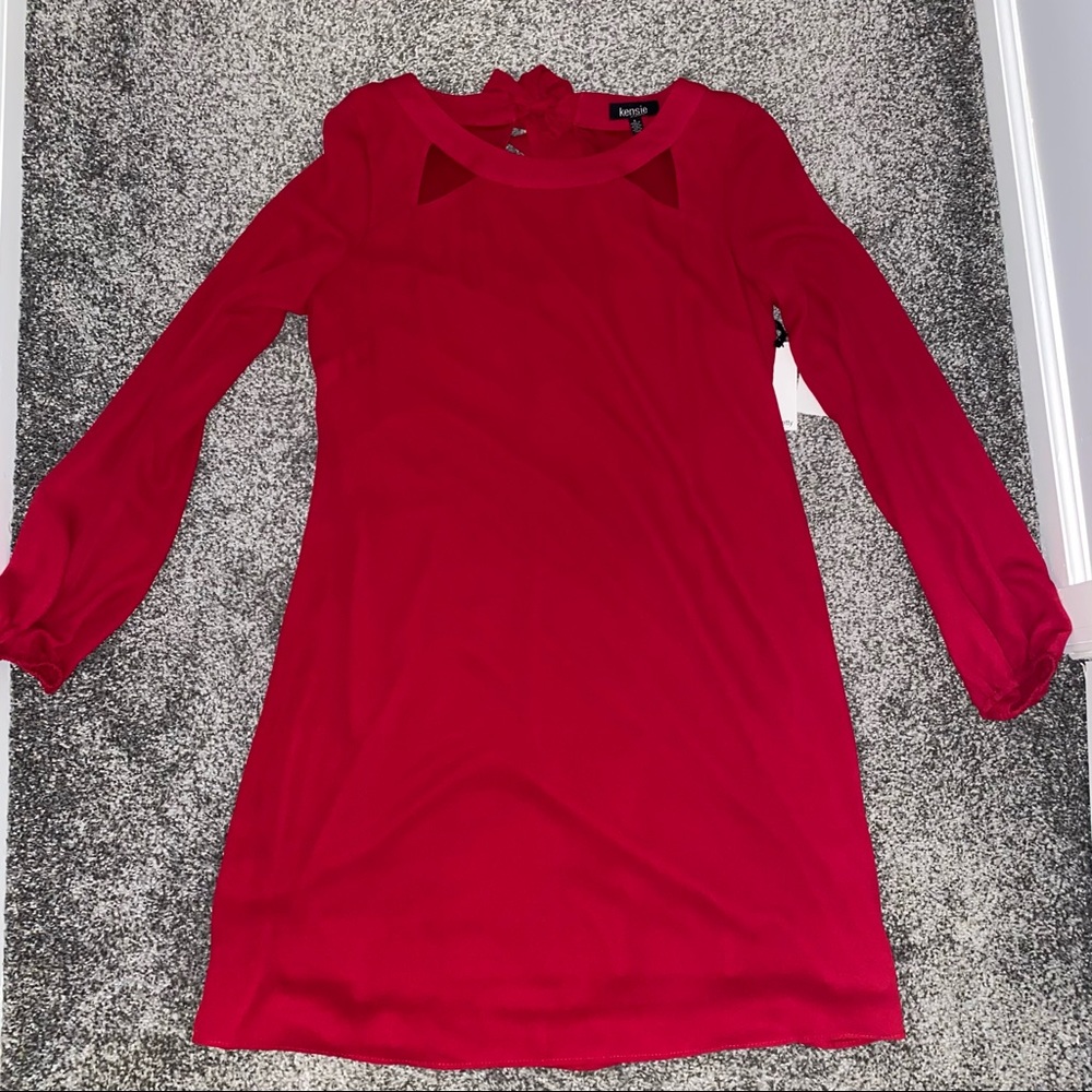 Magenta cocktail dress